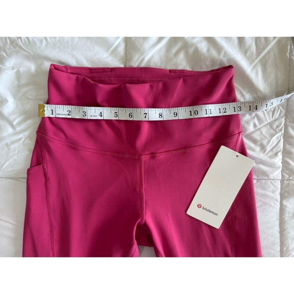 New Lululemon Wunder Train HR Tight 25" w/ Pockets Size 8 Raspberry Coulis $128 - Picture 2 of 12
